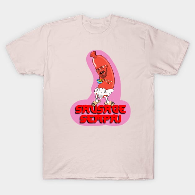 Sausage sempai T-Shirt by Joecovas